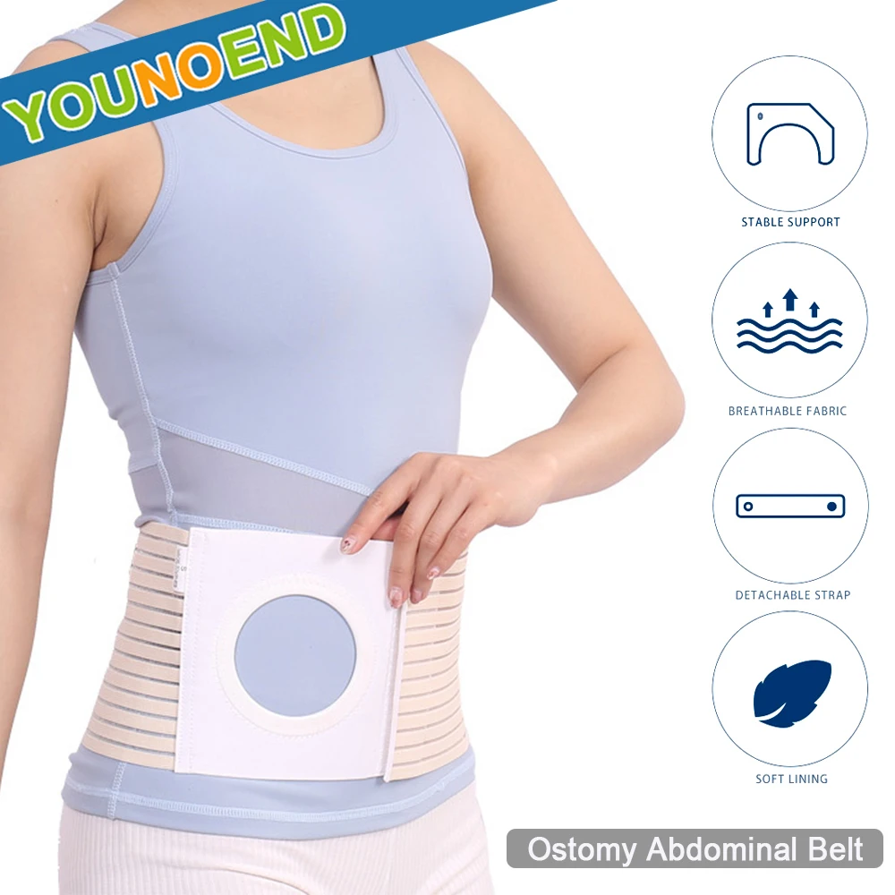 

Ostomy Abdominal Belt Brace Waist Back Support Wear Abdominal Stoma Prevent Parastomal Hernia for Men Women Health Care