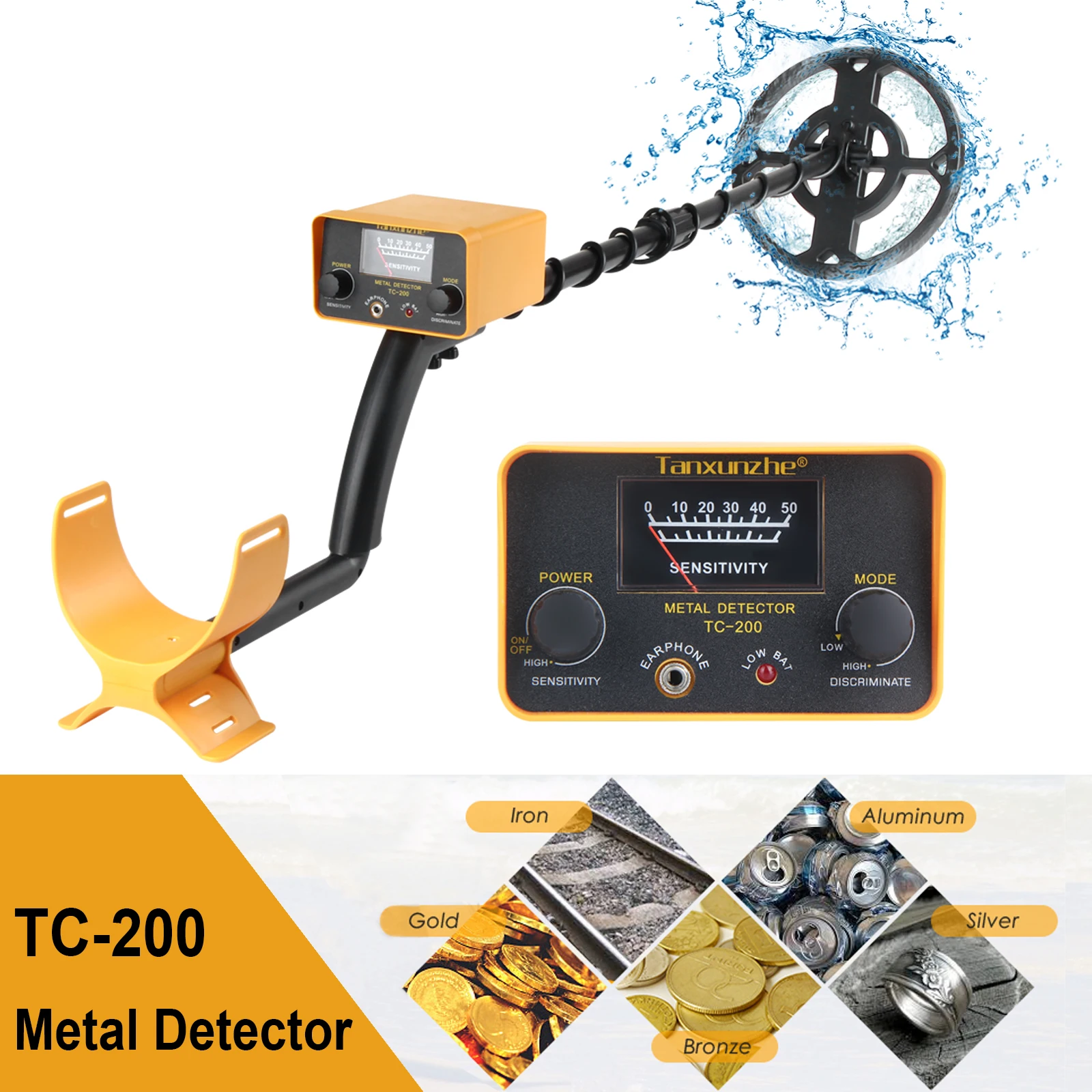 Professional Metal Detector Tc200 Pinpointer Gold Finder Machine