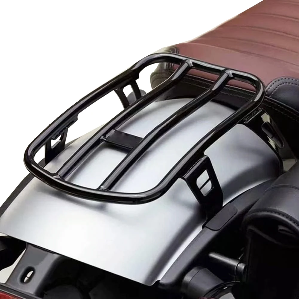 For Indian Scout Bobber 2018-2021 Motorcycle Steel Rear Rack Solo Luggage Rack Rear Fender Bolt on Luggage Carrier Stand