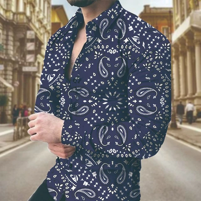 Camisa informal con de cachemir para Polo a la moda, colorida, novedad de - AliExpress