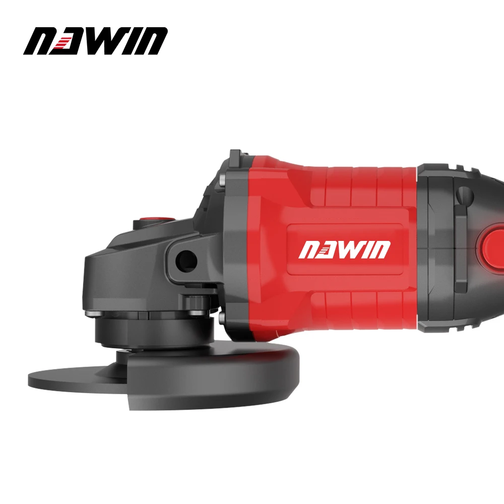 NAWIN 21V 9000rpm Brushless Electric Angle Grinder Power Tools 115mm 125mm Metal Grinding Wood Metal Cutting Cordless Tools