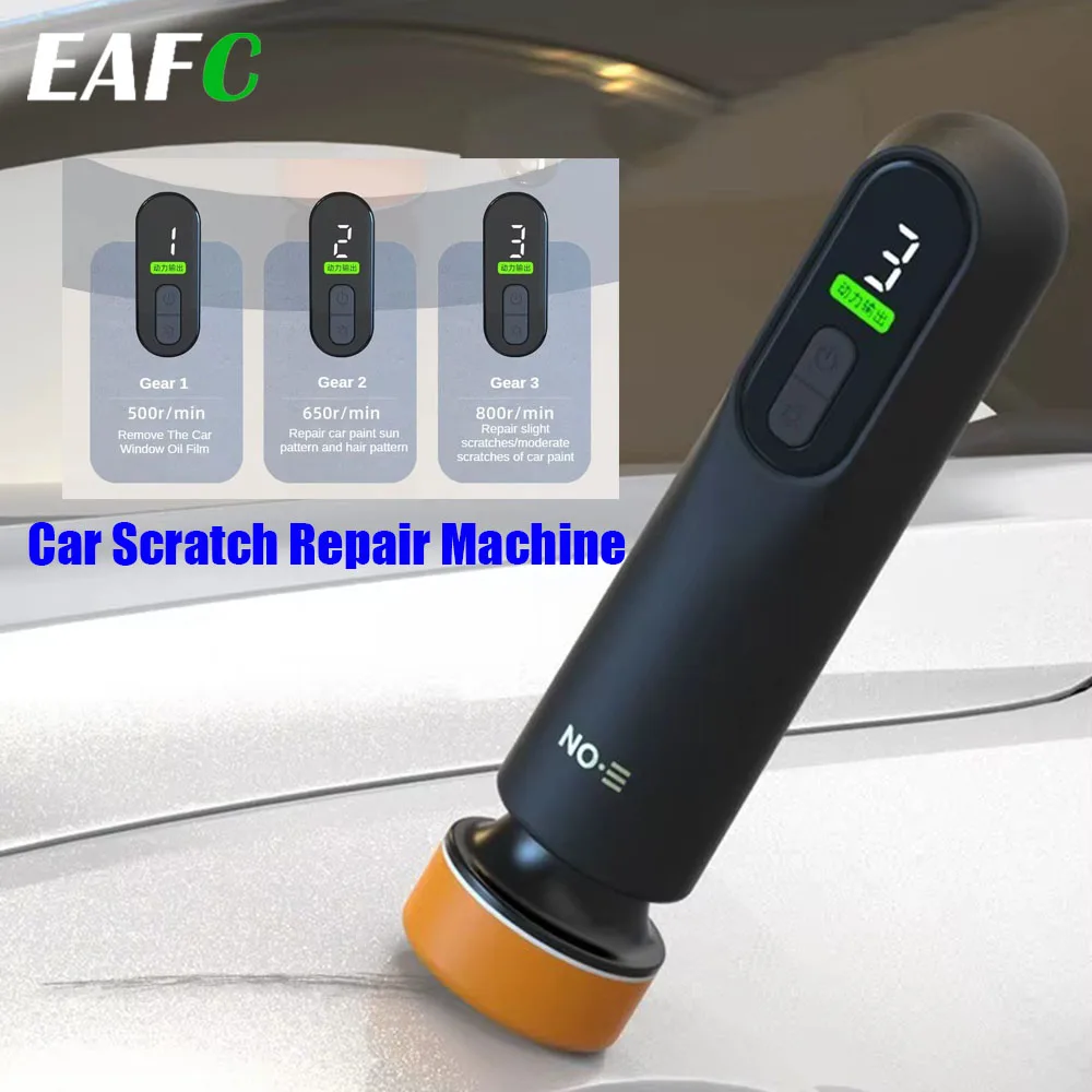 Car Polisher 12000RPM Wireless for Waxing Polishing Sanding Scratch Repair