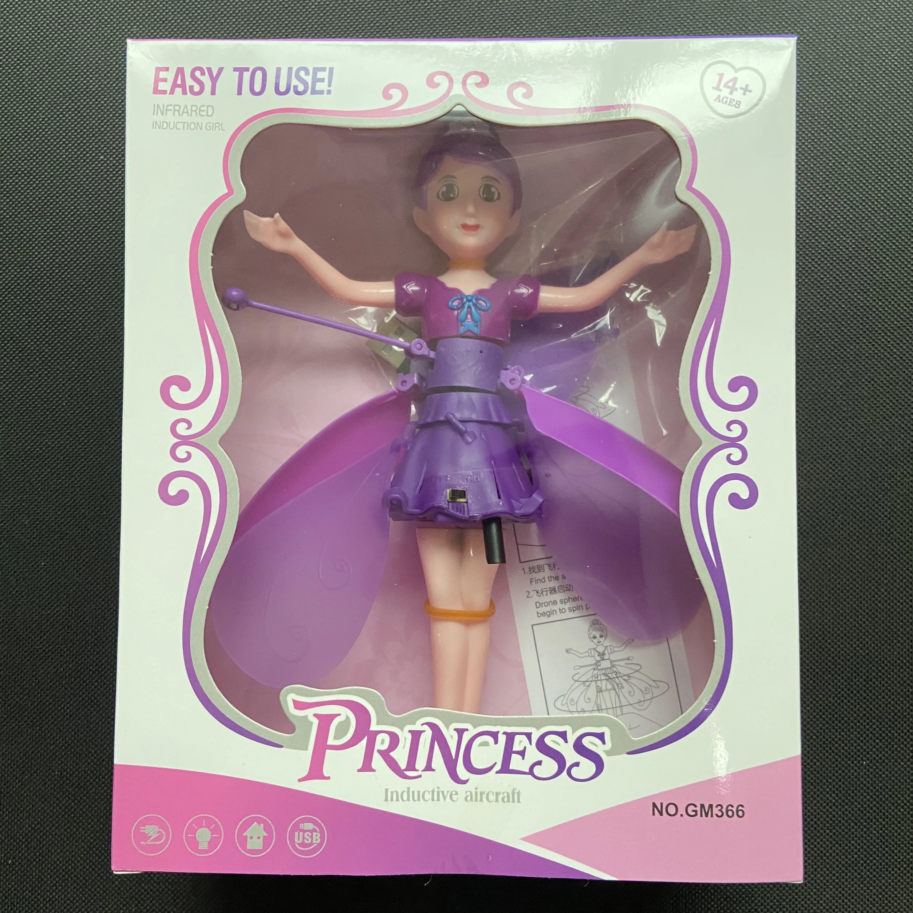 Flying Doll Dancing Simulation Helicopter Gesture Induction Machine Rotating Flying Toy Luminous Children's Toy Gift