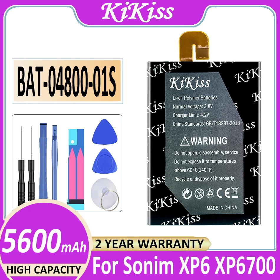 Batteria Bat-04800-01S 5600Mah Per Sonim Xp6 Xp6700 Xp7 Xp7700 Xp7S Bateria