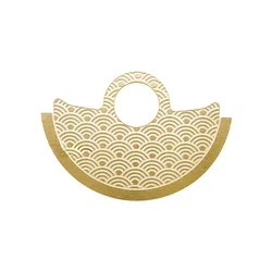 Wave Pattern Automatic Hammer Rotor with Metal Patch for Watch Movement Retrofit (Gold)