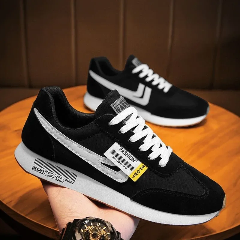 Man Autumn New Lace-up Flats Causal Light Fashion Sneakers Outdoors Mesh Breathable Casual Shoes 3