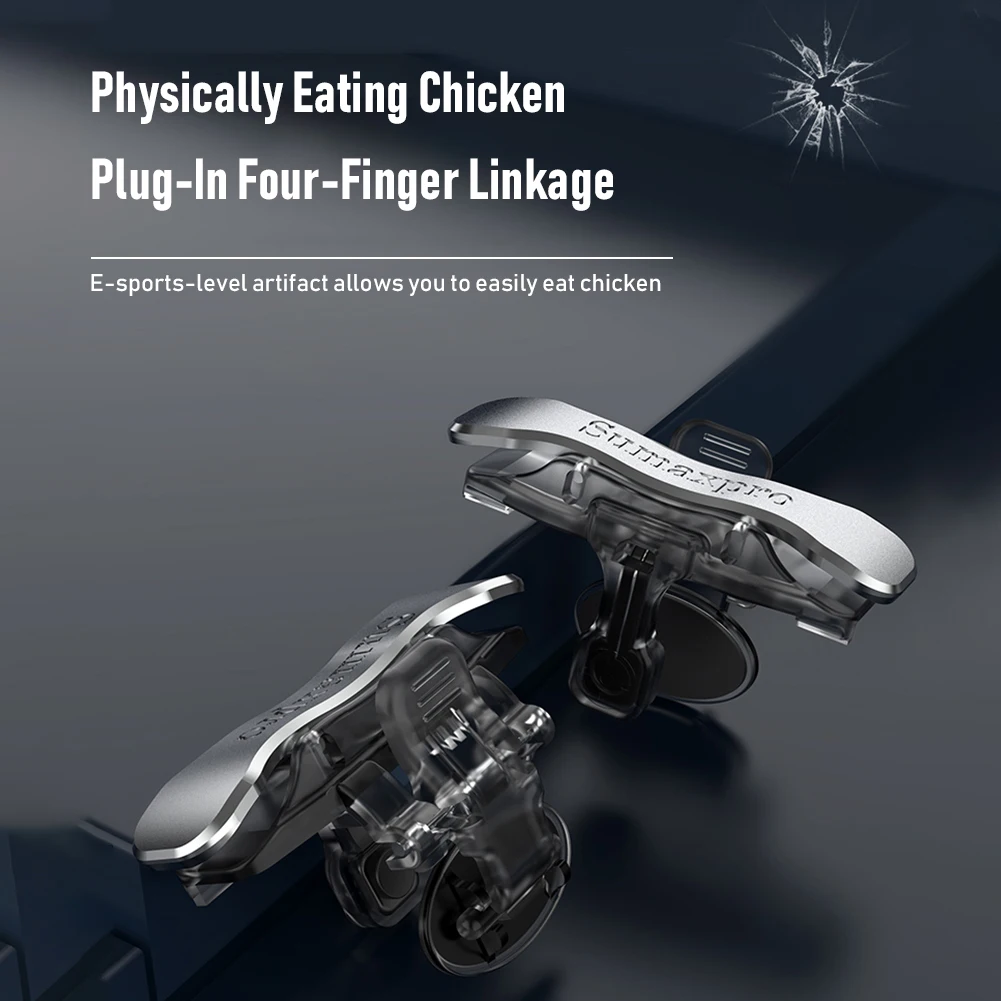 6/2PCS Game Trigger Controller Joystick Button Shooters 2PCS Sweatproof Fingertip Cover Sleeve For 4-13mm Thickness Mobile Phone