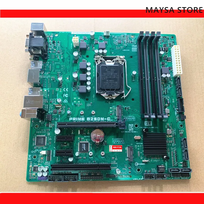 

Материнская плата для LGA 1151 PRIME B250M-C B250 чипсета PCI-E 3,0 DDR4 64 Гб 1151 PCIe 3,0 M.2