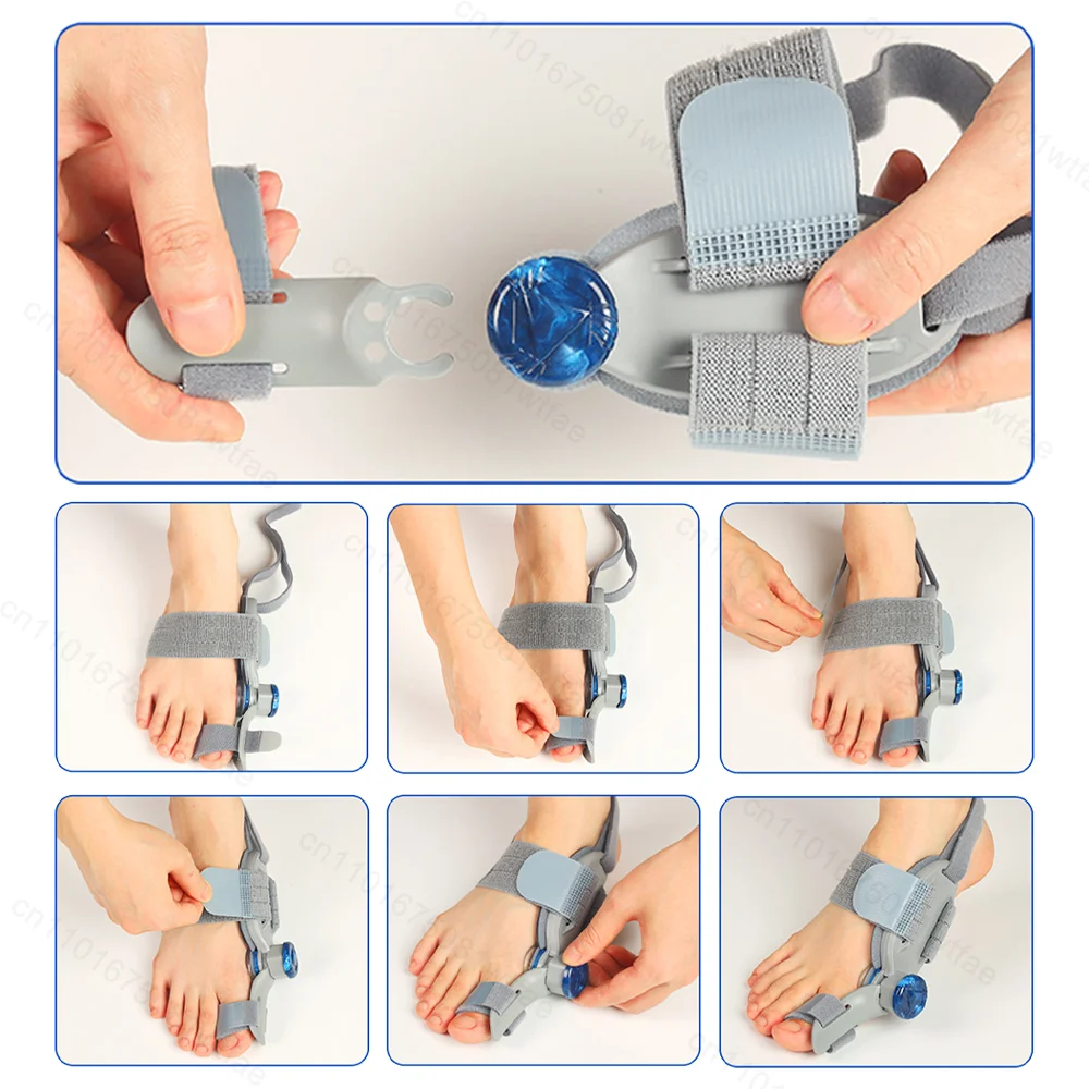 Orthopedic Hallux Valgus Corrector Toe Straightener Bunion Braces Rotatable Toe Separator Foot Pain Relief Correction Pedicure