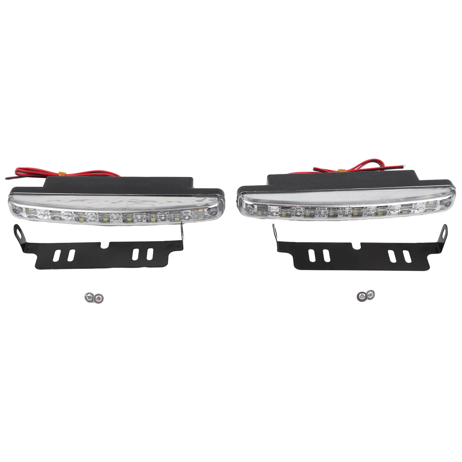 

For Cars For Trailer Car DRL Fog Lamp Daylight Lamp 6000K-7000K 8 LED Super Bright Waterproof 12V 2.64W 2PCS 2x