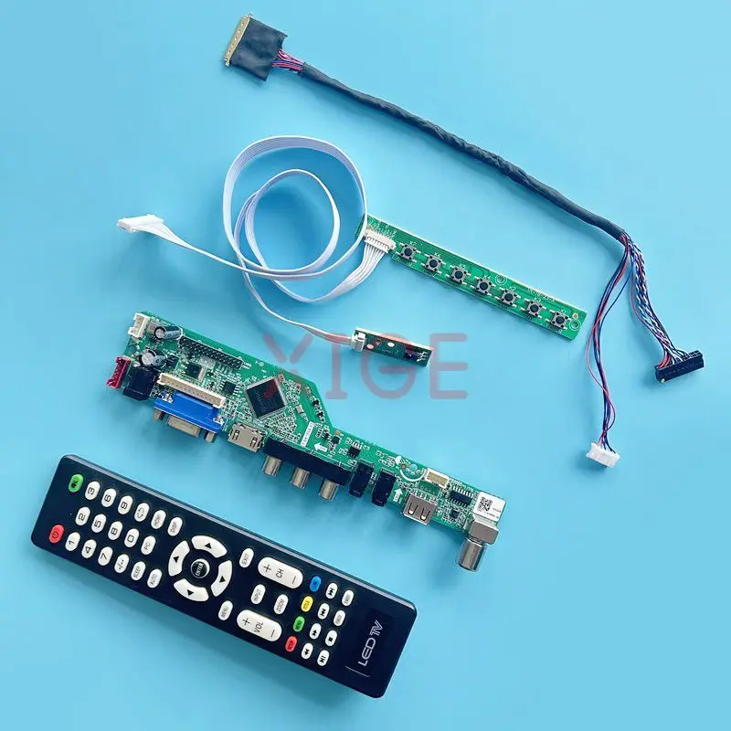 

LCD Controller Board Fit B133XTN01 B133XW04 B133XW07 13.3" TV Analog LVDS 40-Pin Kit DIY USB+AV+HDMI+VGA 1366*768 Laptop Matrix
