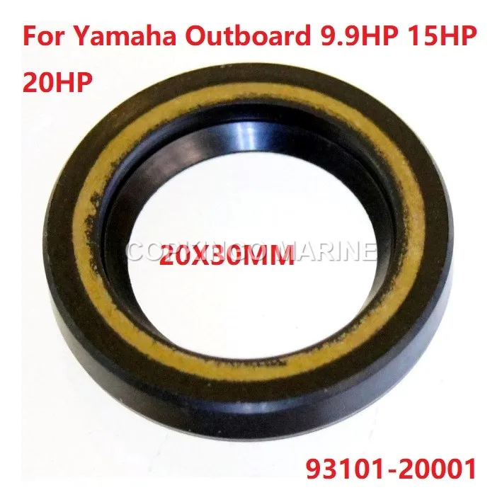 

2Pcs Boat Motor Oil seal 93101-20001 For Yamaha Outboard Engine 9.9HP 15HP 20HP 20X30X6MM