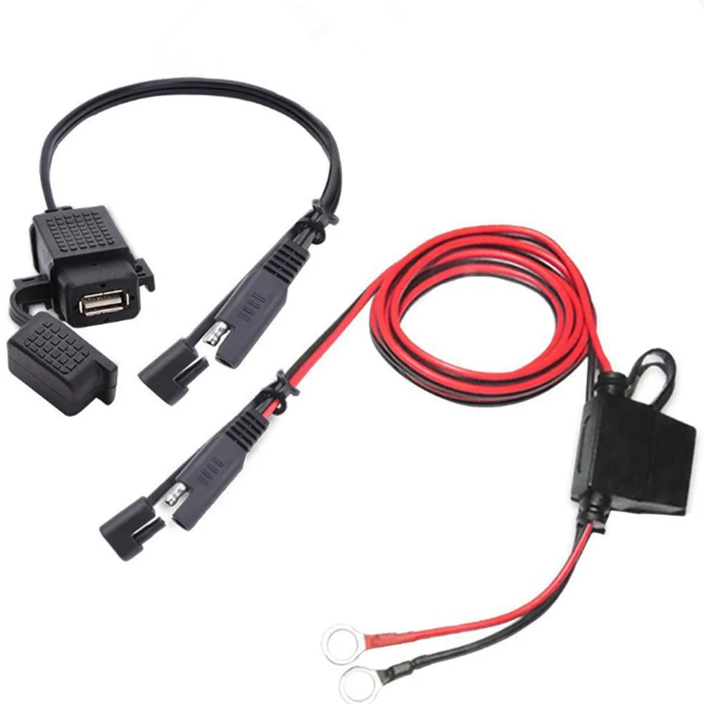 

Waterproof Motorcycle SAE to USB Cable Adaptor USB Charger 2.1A For Phone GPS Tablets Fast Charging Motorbike Accessories