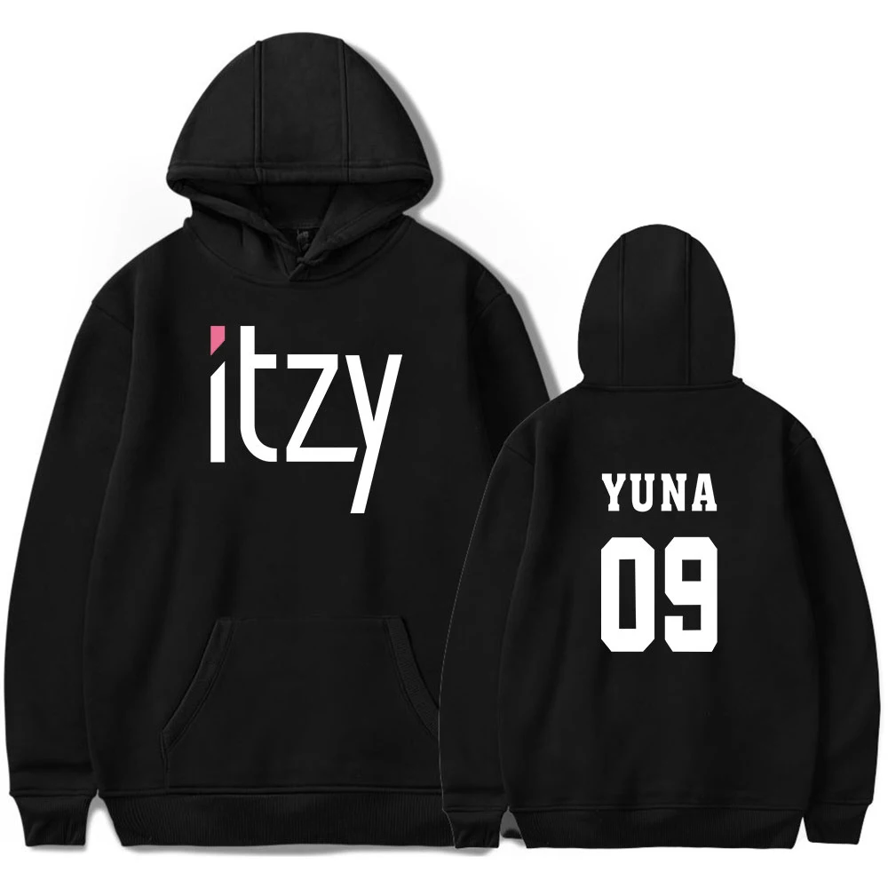 

Толстовки ITZY Kpop YUNA RYUJIN LIA CHAERYEONG YEJI Merch, свитшот для женщин и мужчин, Высококачественная Осенняя теплая толстовка Itzy, одежда для фанатов