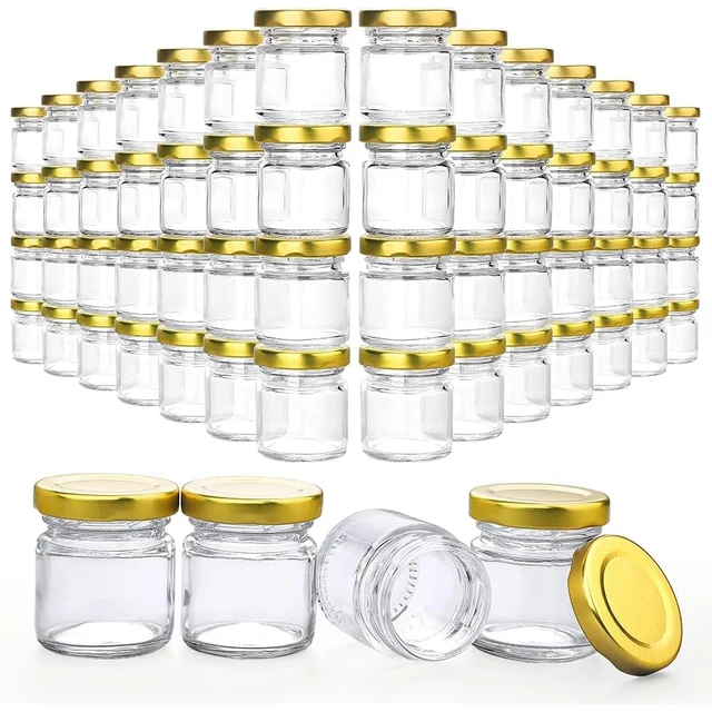 Botes Mermelada Miel Encurtidos Tarros De Conserva KADAX 425 Ml Con Tapa De Rosca - 48 Unidades, Vidrio Grueso, Herméticos, Para Mermeladas, Miel, Encurtidos Tarros Almacenamiento Alimentos Seguro