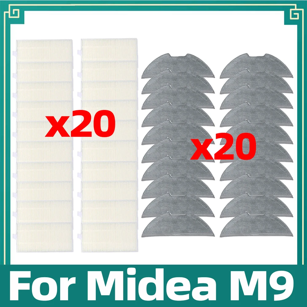 Compatível com o Aspirador de pó Robô Midea m9 Pano de Esfregão Filtro Hepa Acessórios de Reposição Peças de Reposição