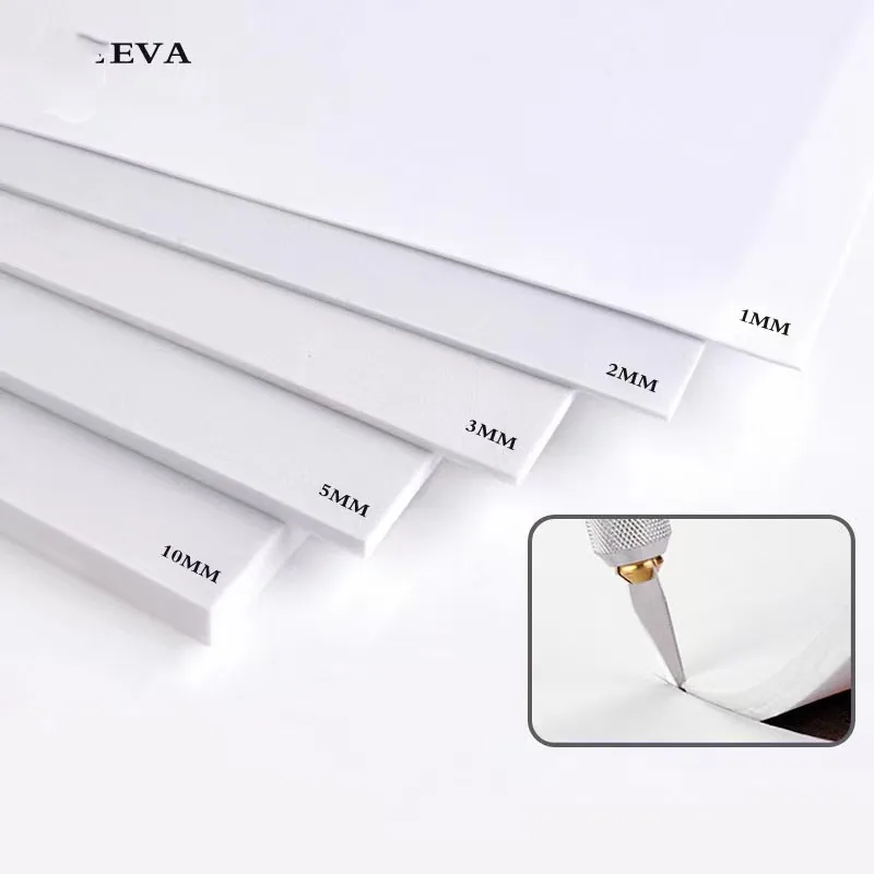 2pcs / lot 100 x 35cm EVA foam sheet cosplay 45 degree white black sponge paper DIY craft materials sewing accessories