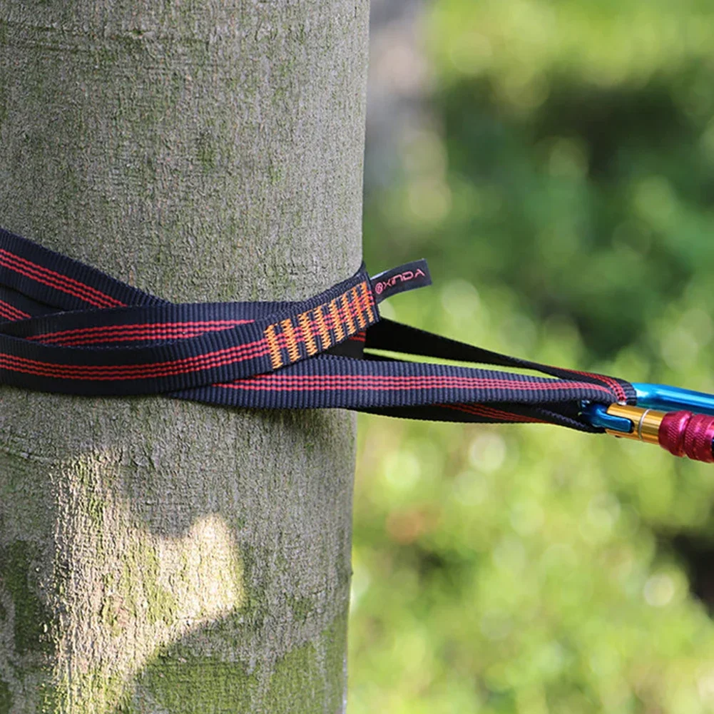 1Pcs Climbing Sling Climbing Sling Belt 22KN Polyester Webbing Strap Sling Bearing Cord Rock Climbing Tree Arborist Mountaineering Equipment