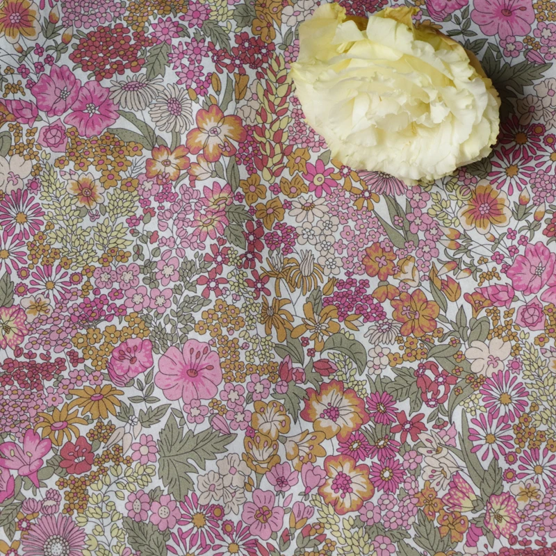Ciara New Floral 100% Cotton 80S Like Liberty Fabric Stampa Digitale Per Cucire Abiti In Tessuto Gonna Bambini Designer Tissus Tissu
