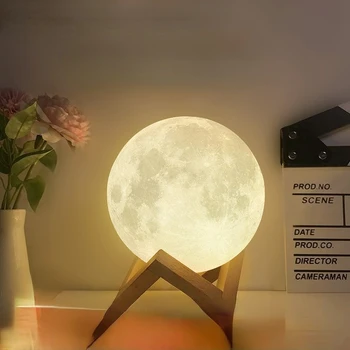 Moon Lamp with LED Night Light