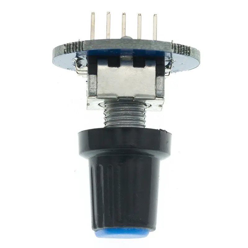 TENSTAR 2PCS Rotary Encoder Module Brick Sensor Development Round Audio Rotating Potentiometer Knob Cap EC11 image 5