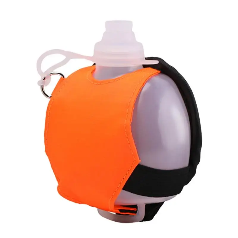 

Portable Wrist Water Bottle Wearable Silicone Fitness Sports Cup Foldable Leakproof Running Water Bottle For Cycling Rock