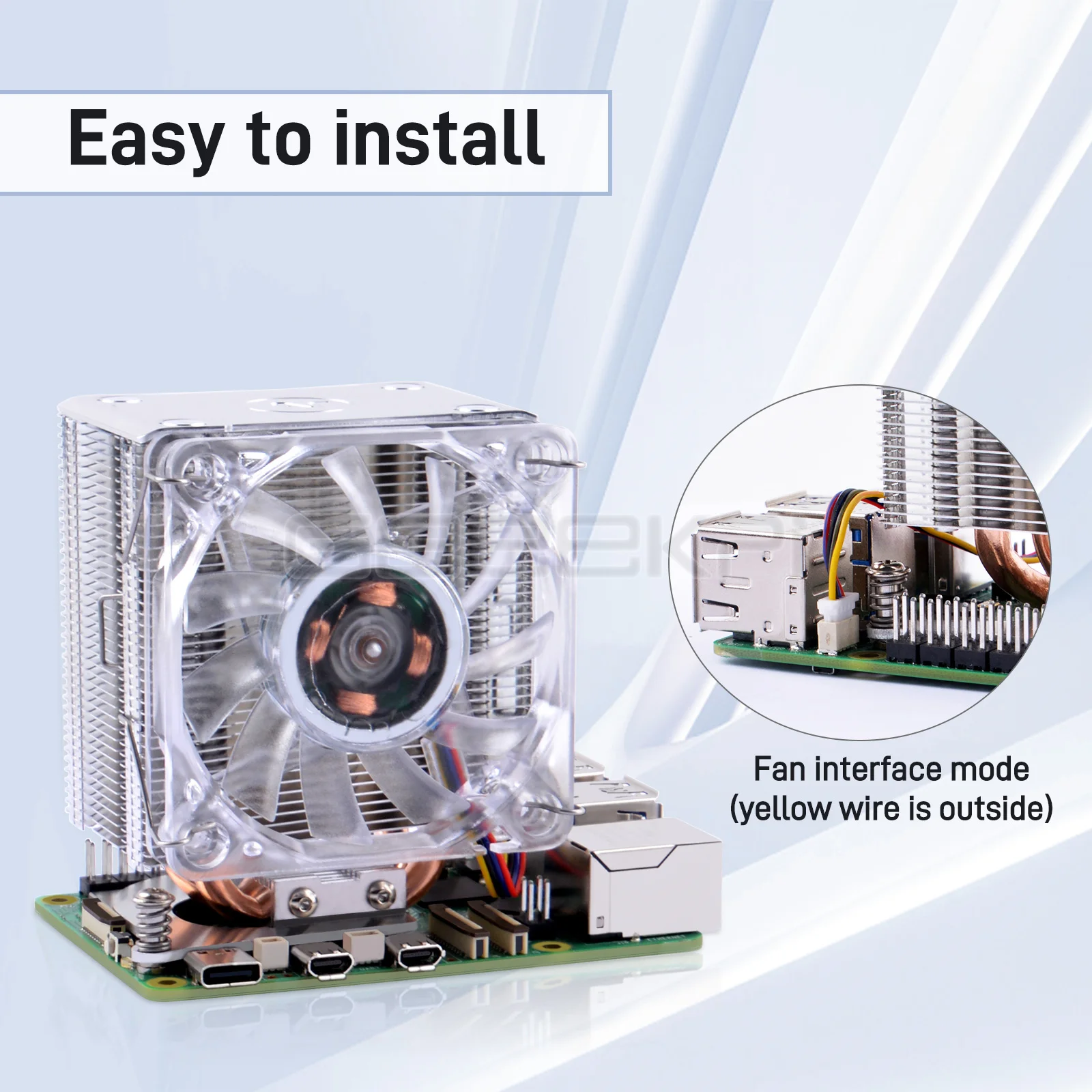 60mm Radiator Cooler for Raspberry Pi 5 for raspberry pi cooler chipset cooler