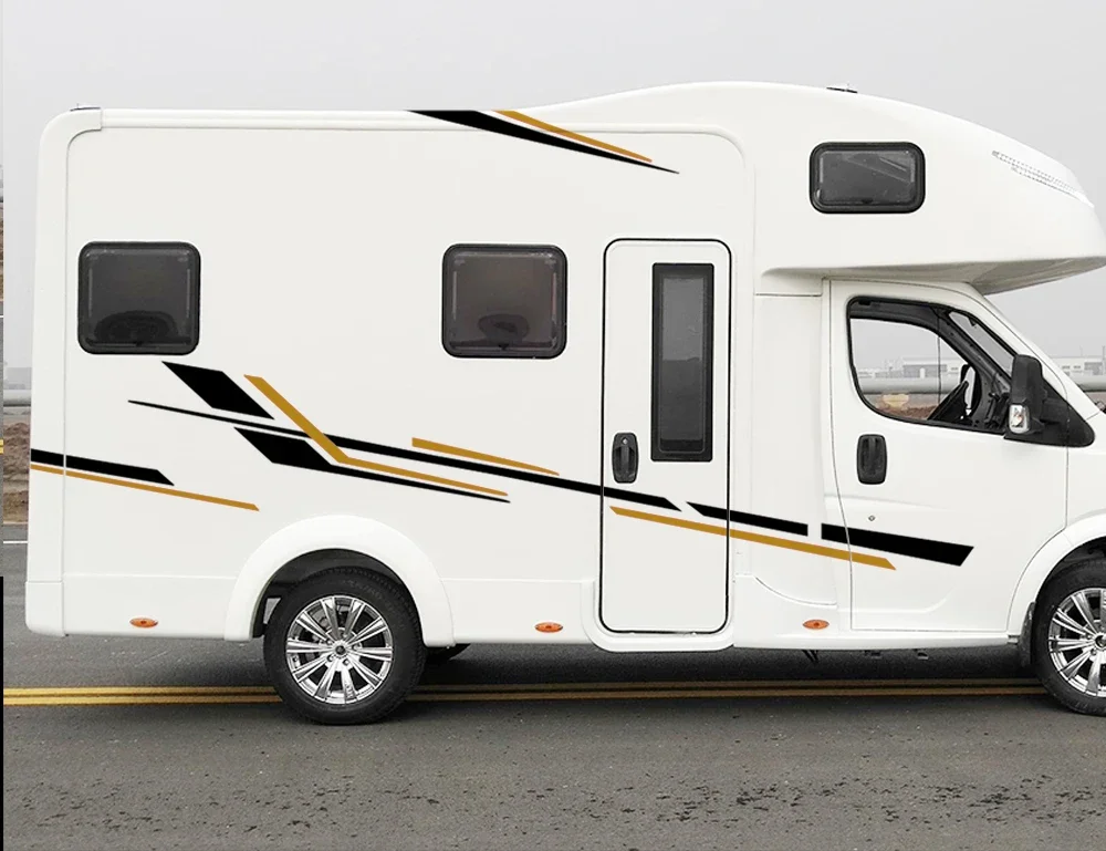 Motorhome stripe vinyl sticker decal set