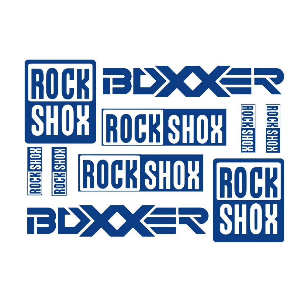 Rock Shox BOXXER Fork Decal Sticker Kit – Glossy Green, Easy Apply Vinyl For Bike Customization
