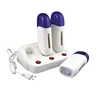 3pcs in 1 Depilatory Roll On Wax Heater Warmer with Base Refillable Wax Cartridge Hair Removal Wax-melt Machine Skin Care Tool 2