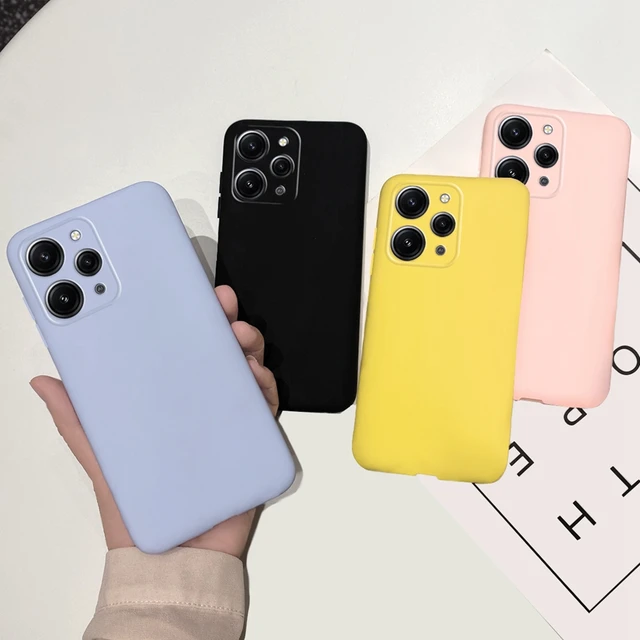 For Xiaomi Redmi 12 Case Cute Candy Color Back Cover Shockproof Soft  Silicone Phone Case For Xiaomi Redmi 12 Redmi12 Fundas Capa - AliExpress