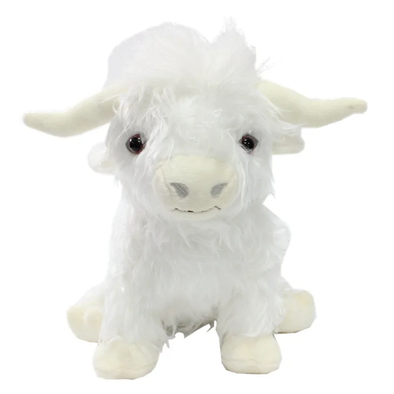 Large white Highland Cow Plush