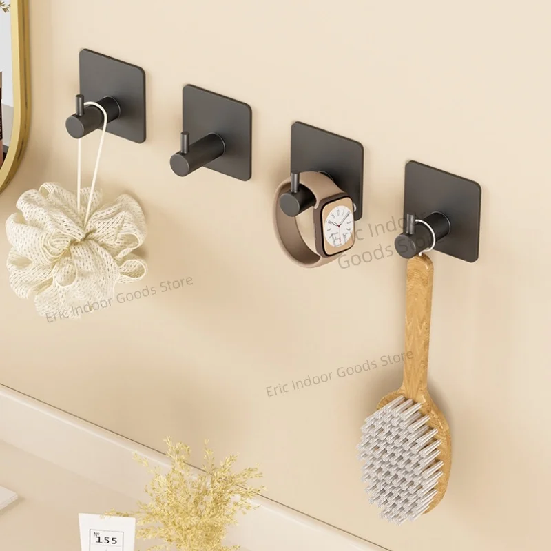 Selbstklebende Wandhaken, Handtuchhalter, Badezimmertürschlüssel, Stoffmantel, Bademantel, Küchen-Hardware-Rack, Taschenhaken-Organizer – Detail 3