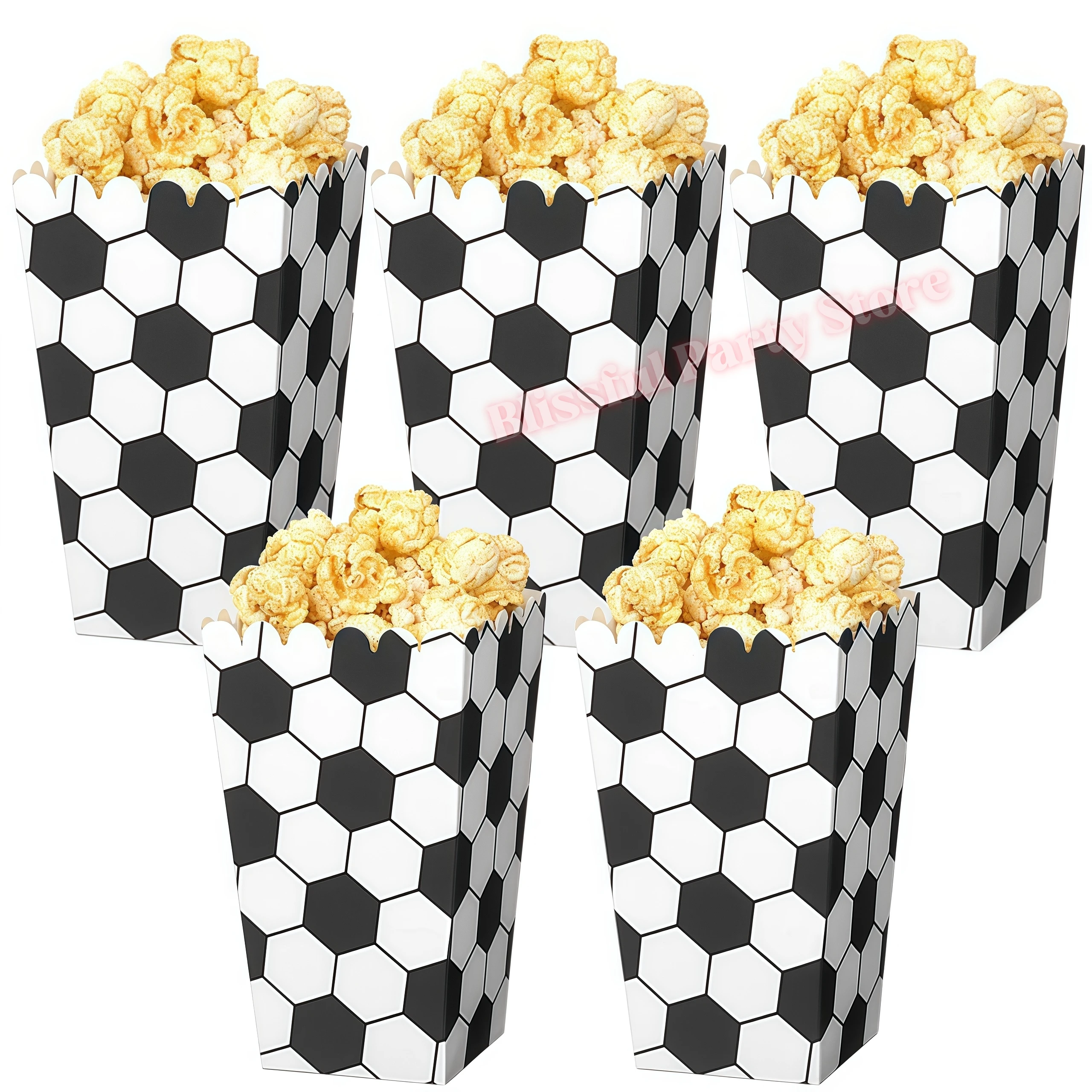 Fußball-Geburtstagsdekoration Partyzubehör Süßigkeitentüten Fußball-Geschenkverpackung Armbänder Kinder Jungen Fußballspiel Partyfavors – Detail 10