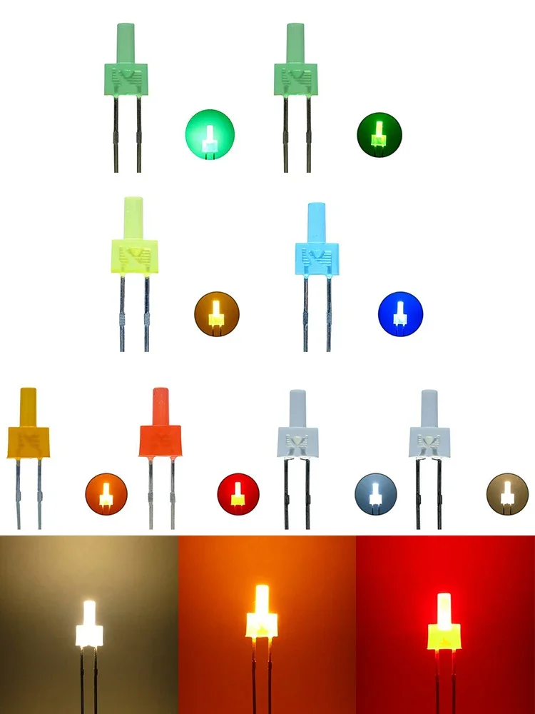 LED Lamp Lighting Flashing LED 2mm Tower Diffuse LED Self-Flashing Flash Light Colors SELECTION For Children Under 14 Years Of Age