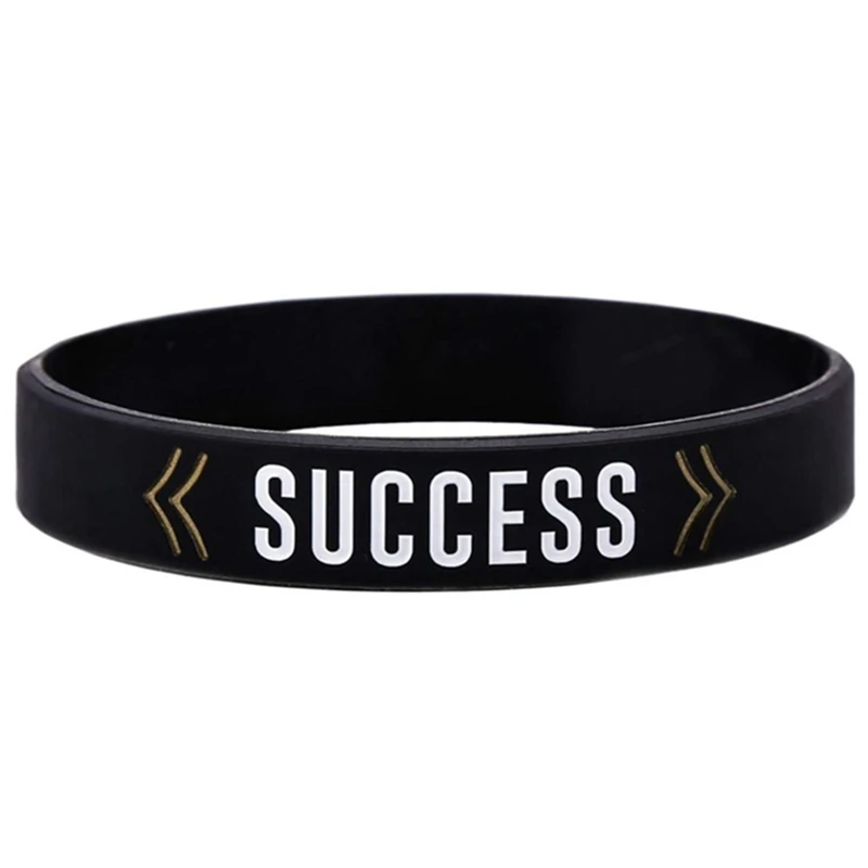 Bracelet Jewelry bracelet jewelry Success Focus & Believe Motivational Silicone Bracelets 20.2cm Soft Letter Hand Bracelets Men Women