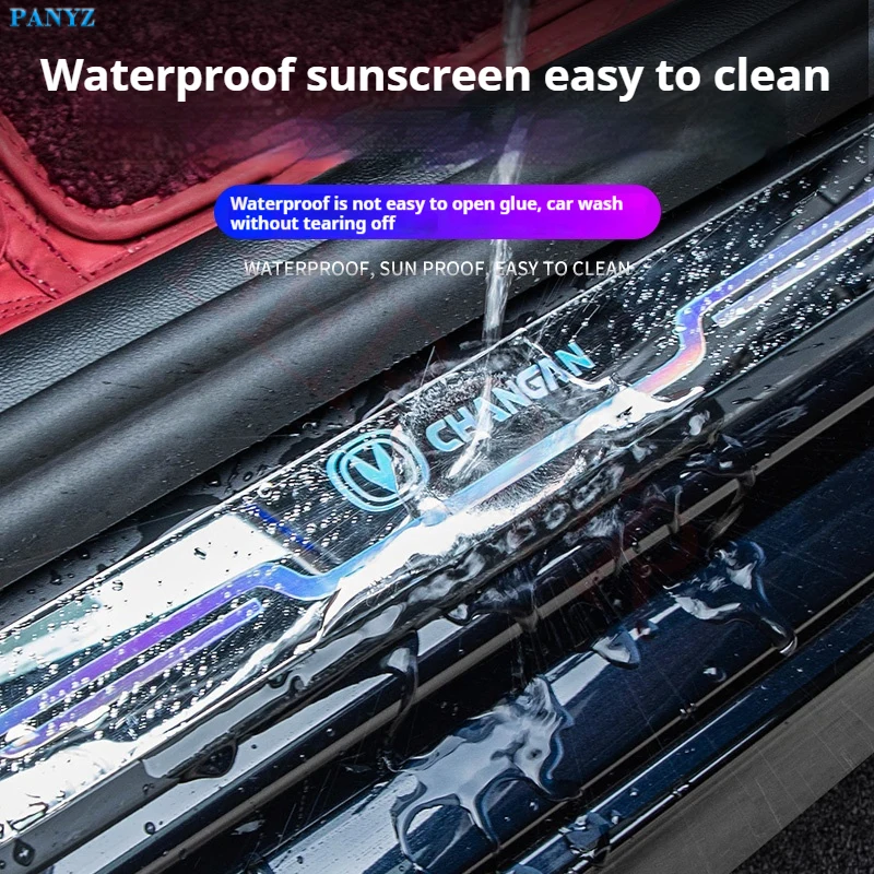 For Volvo Car Door Sill Strip Protective Cover Universal Anti-scratch and Anti-collision Door Decorative Strip Sticker