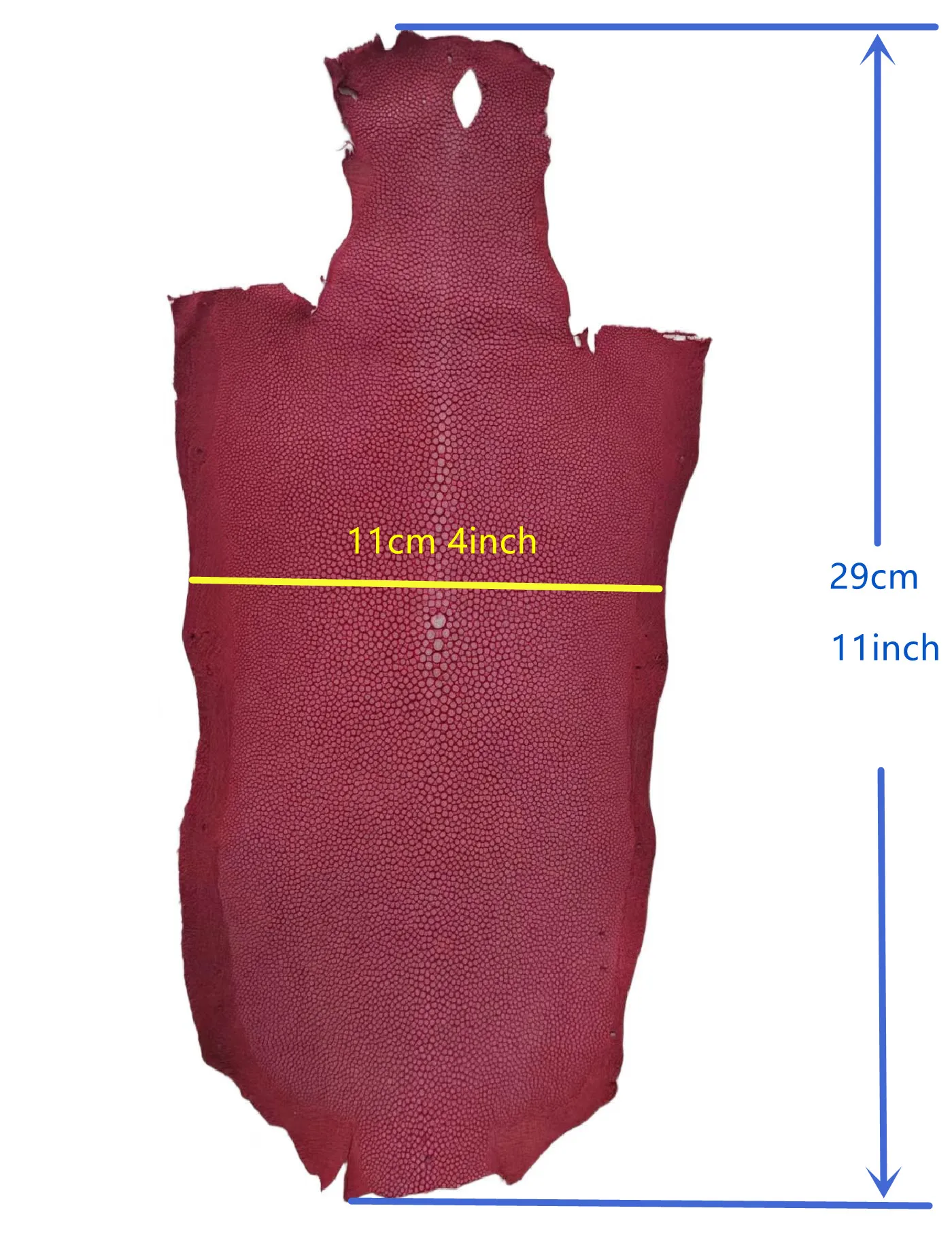 고급 신발, 팔찌, 지갑 제작용 레드 진짜 가오리 가죽