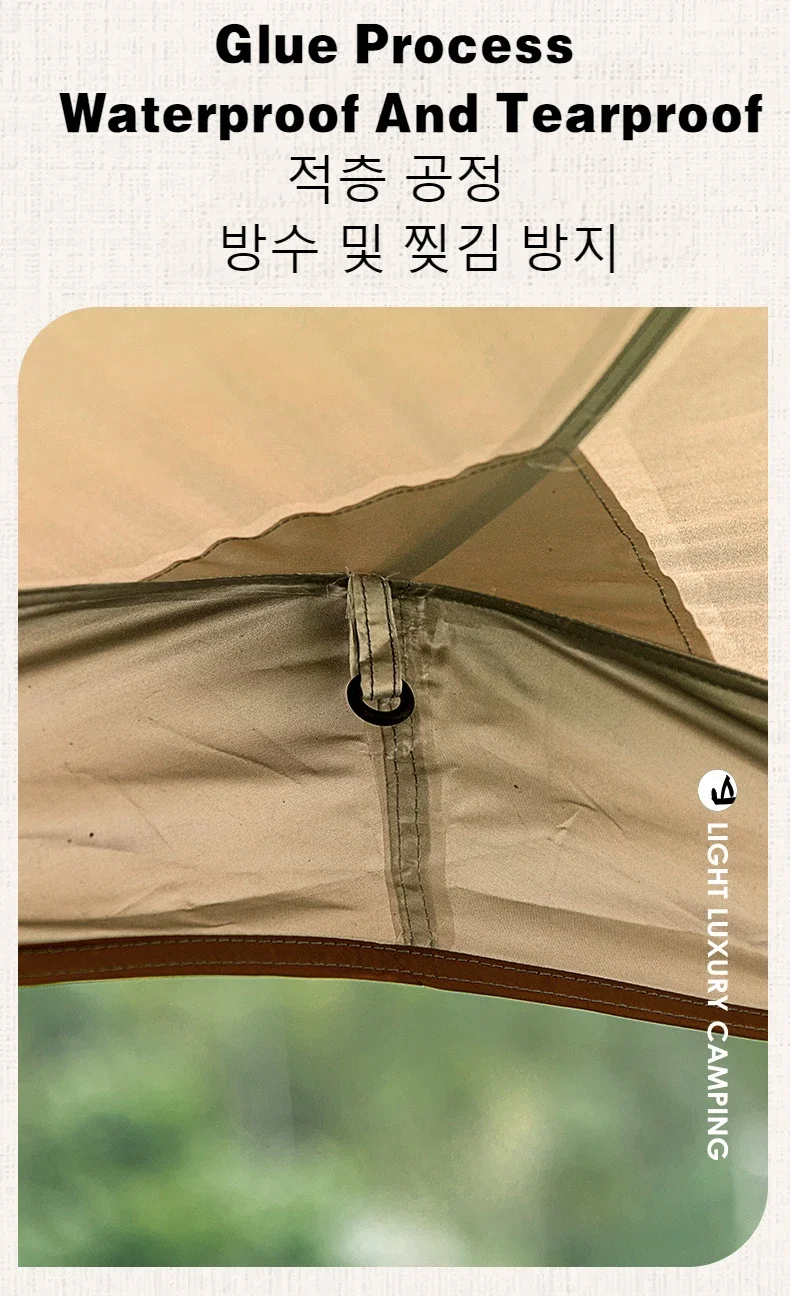 Mighty Dome Tent For Eight To Ten With Silver Coated Fabric Sun Shield