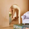 Guidecraft EdQ Dollhouse Bookcase - Natural: Kids' Wooden Organizer Shelves with Removable Storage Bins for Books 3