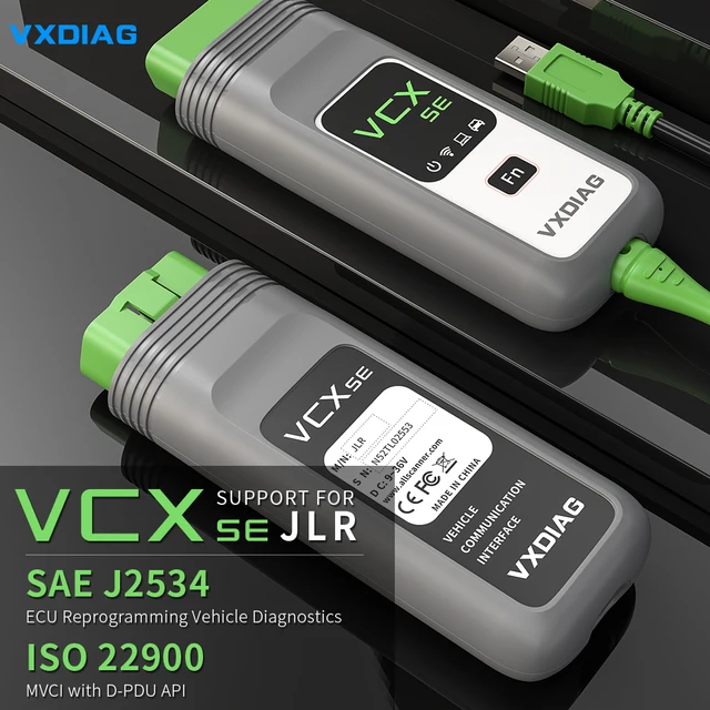 VXDIAG VCX SE For JLR DoIP Car OBD2 Scanner Diagnostic Tool ECU Coding J2534 Programming for Jaguar Land Rover Pathfinder SDD 2