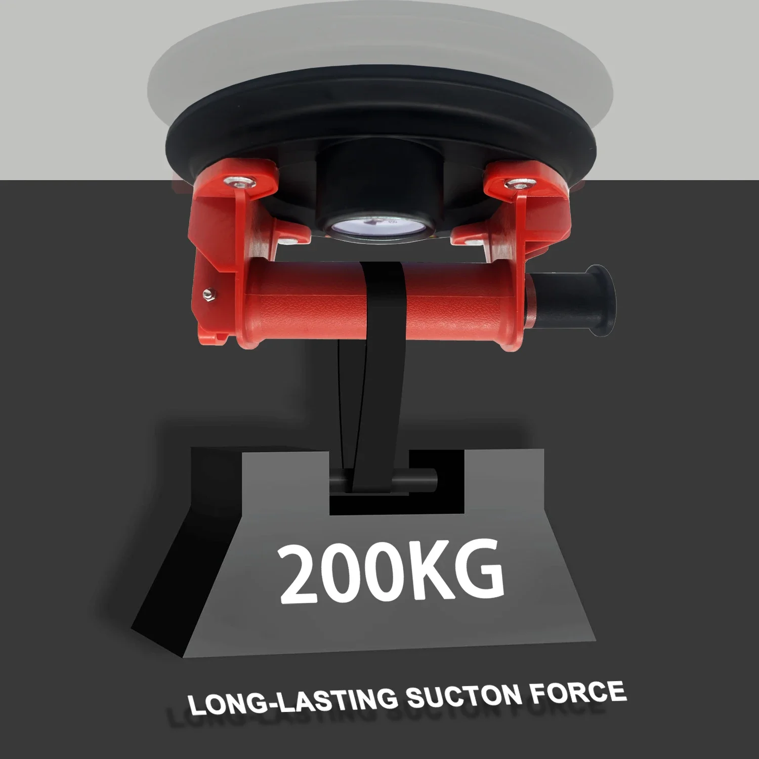 Glass Suction Cups with Pressure Gauge 8" Heavy Vacuum Suction Cup 250 Kg Carrying Capacity for Lifting Large Glass Tile Granite