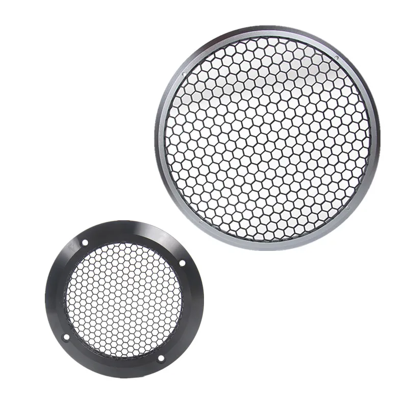 1.5/2/3/3.5/4/6 인치 스피커 네트 커버 고급 자동차 홈 메쉬 인클로저 스피커 Aluminu 프레임 트위터 금속 철 와이어 그릴