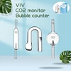 VIV CO2 Monitor Concentration Checker Crystal Glass Bubble Counter Hang On For Fish Plant Tanks Aquarium ADA Style Indicator 1