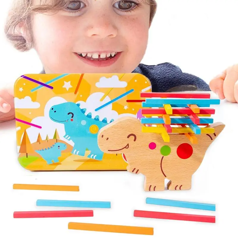 

Wooden Stacking Balance Toys Wooden Stacking Board Games Cartoon Stacking Games Stacking Games Interactive Building Toy