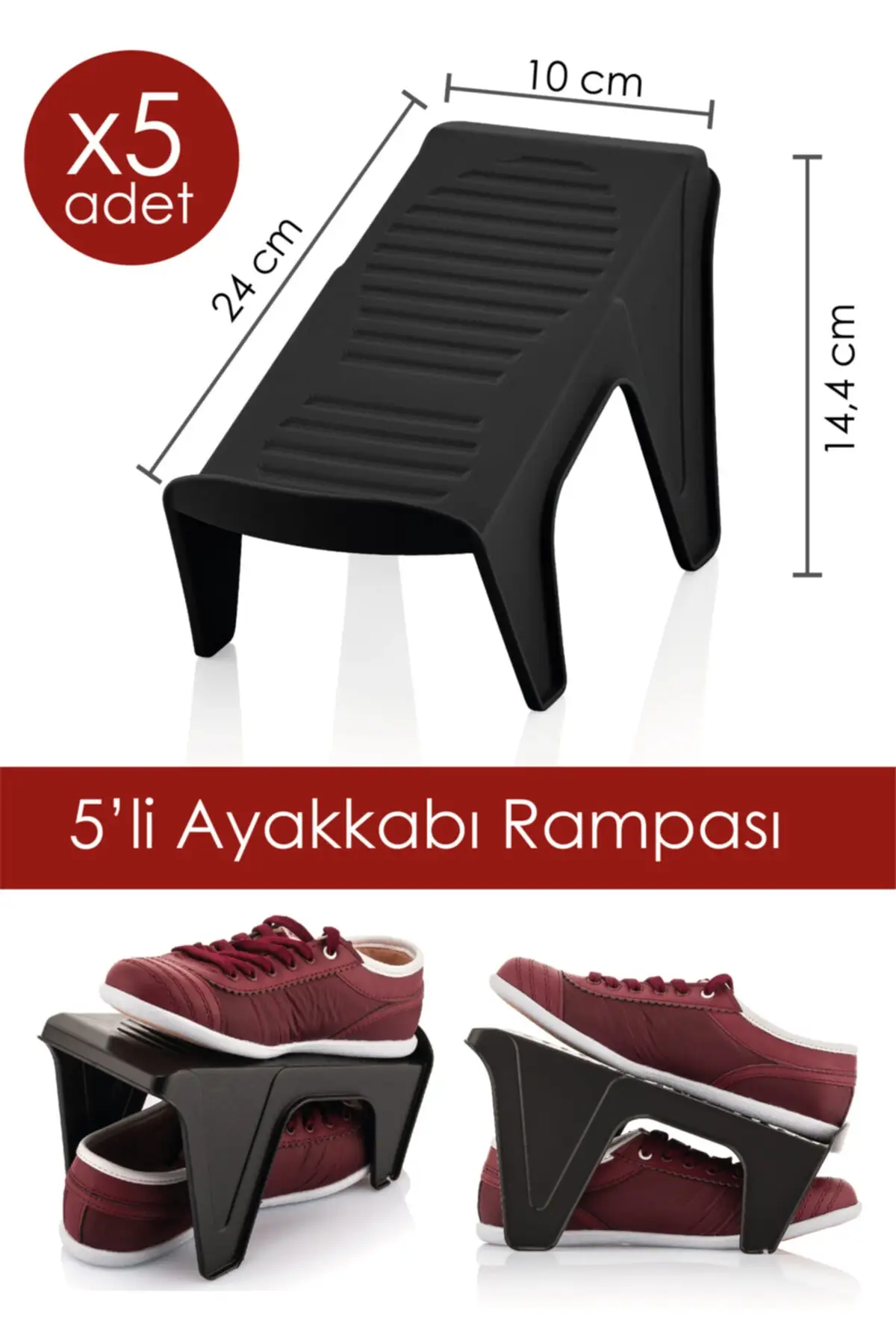 

5 Piece Set Single Shoe Ramp Rack Organizer Convenient Use Place Opener Stylish Practical Functional 2022 Fashion Home Supplies