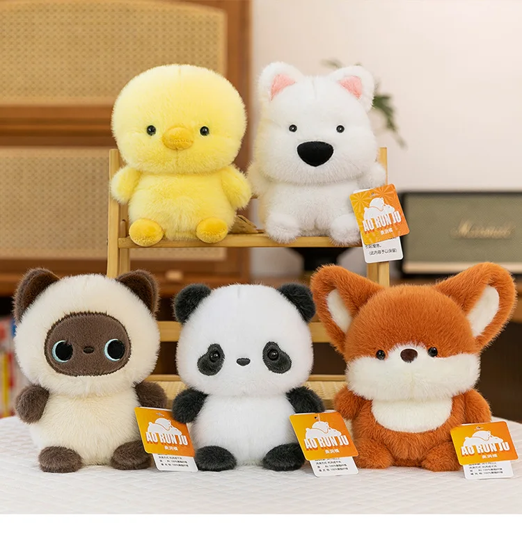 Neue süße weiche Plüsch-Serie Puppenkissen Elefant Schwein Hund Schaf süßes Plüschtier Geschenk geeignet für Jungen und Mädchen – Detail 5