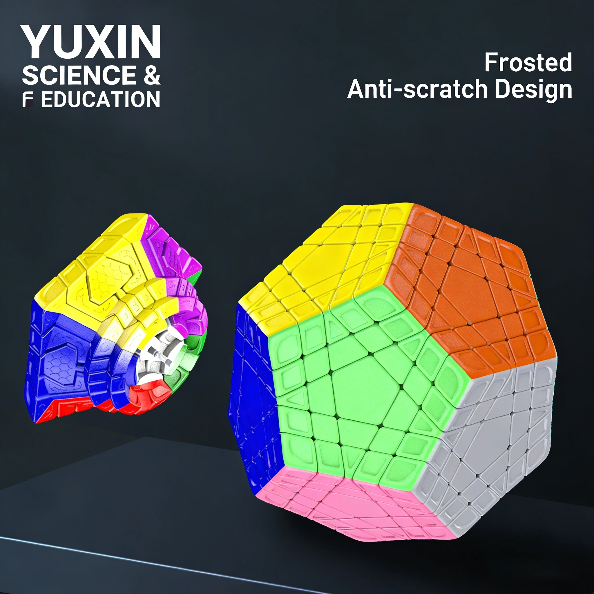 YuXin HuangLong 5x5 Megaminx 큐브 두뇌 훈련 및 재미있는 속도 큐브 퍼즐 장난감을 위한 다채로운 퍼즐 장난감 Cubo Magico Kid Gift