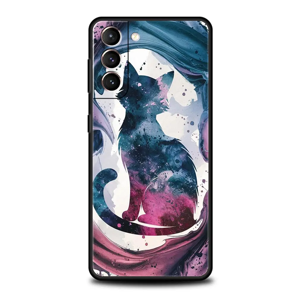 Adorable Cat-Themed Soft TPU Phone Case Cover – Durable and Stylish Protection