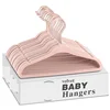 Velvet Hangers for Clothes 10PCS 30/35/38cm Children Flocking Non-slip Plastic Flocking Coat Flocked Hanger Seamless Drying Rack 1